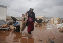 Photo of Tens of thousands in northwest Syria lose shelter after floods inundate camps